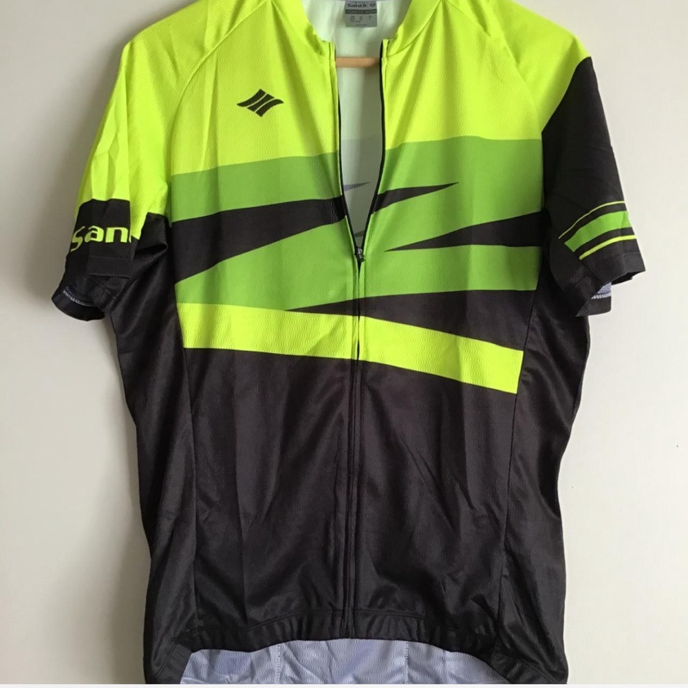 Men's Green and Black Cycling Jersey